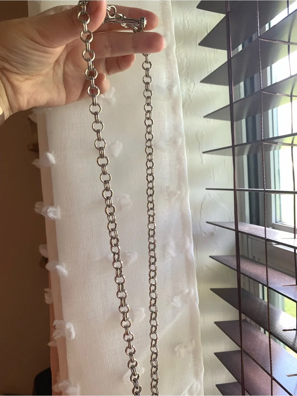 Chico's Silver-Tone Chain Anniversary Collection Necklace with Charms